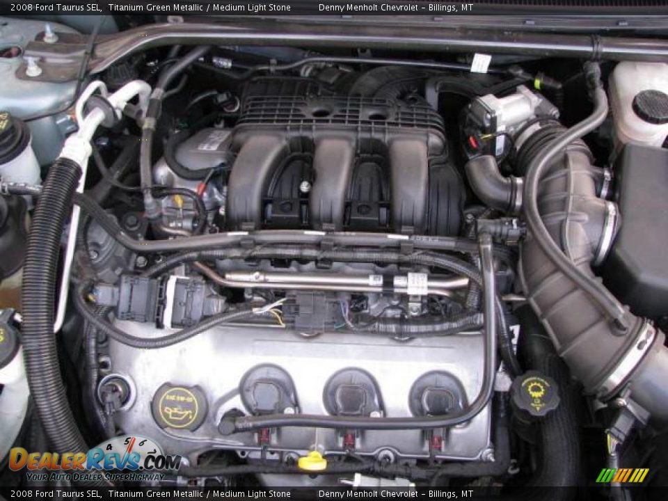 2008 Ford Taurus SEL Titanium Green Metallic / Medium Light Stone Photo #14