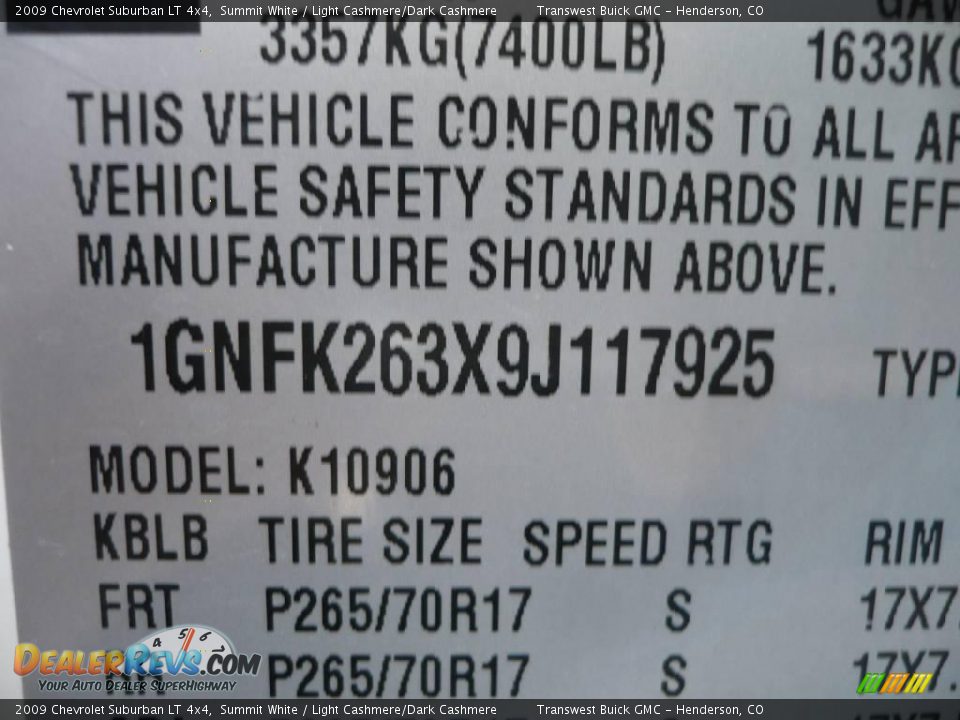 2009 Chevrolet Suburban LT 4x4 Summit White / Light Cashmere/Dark Cashmere Photo #35