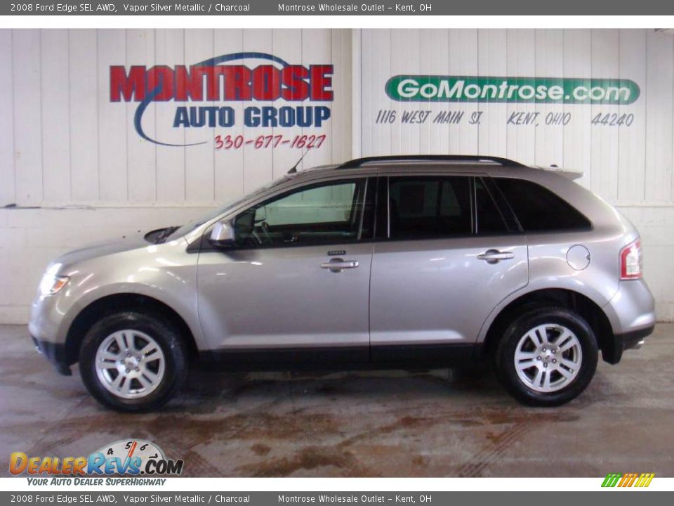 2008 Ford Edge SEL AWD Vapor Silver Metallic / Charcoal Photo #2
