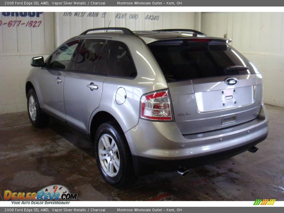 2008 Ford Edge SEL AWD Vapor Silver Metallic / Charcoal Photo #5