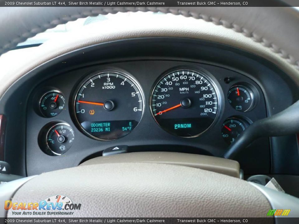 2009 Chevrolet Suburban LT 4x4 Silver Birch Metallic / Light Cashmere/Dark Cashmere Photo #35