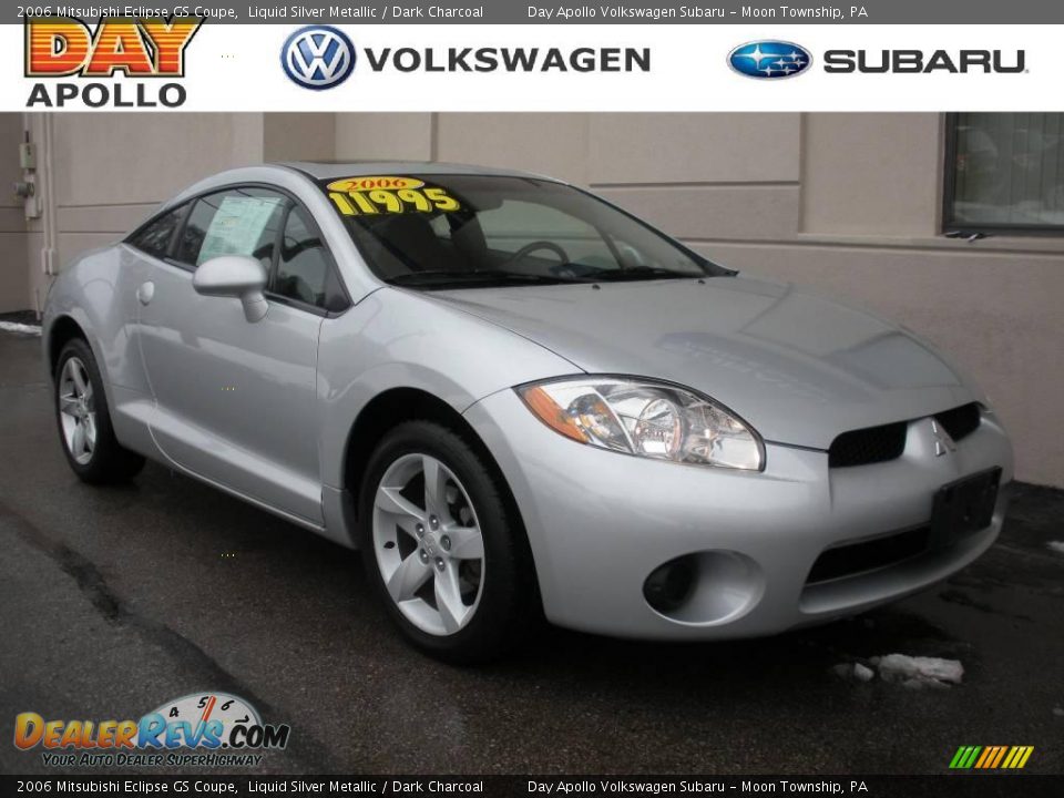 2006 Mitsubishi Eclipse GS Coupe Liquid Silver Metallic / Dark Charcoal Photo #1