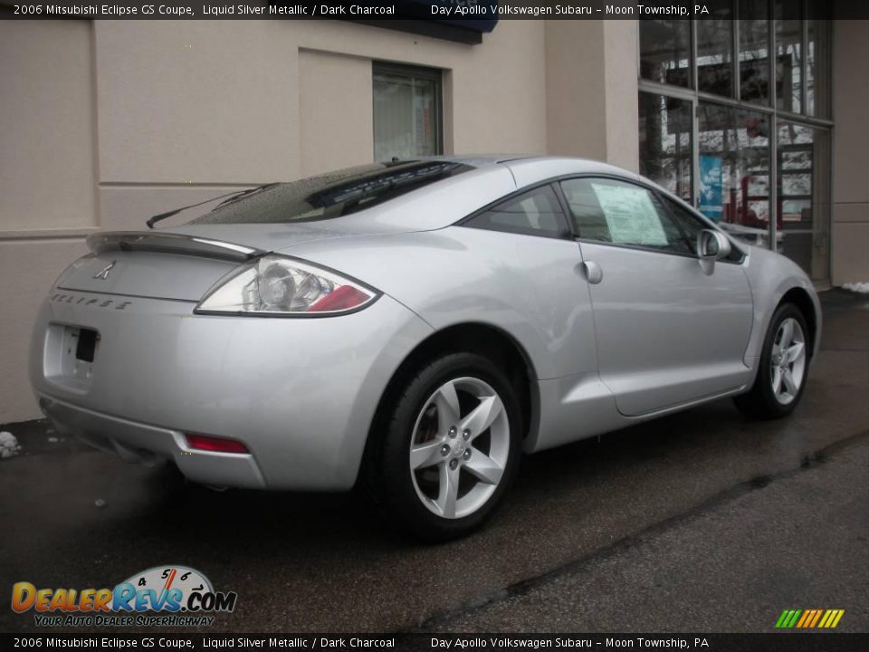 2006 Mitsubishi Eclipse GS Coupe Liquid Silver Metallic / Dark Charcoal Photo #3