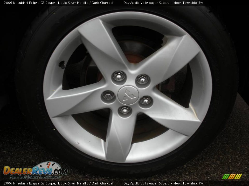 2006 Mitsubishi Eclipse GS Coupe Liquid Silver Metallic / Dark Charcoal Photo #18