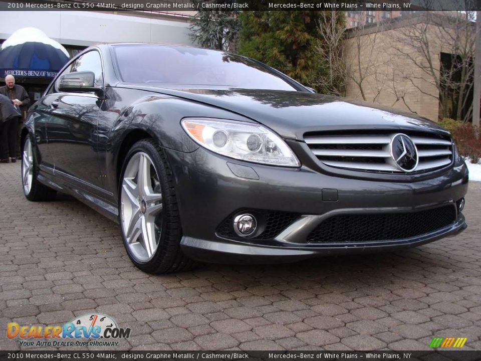 2010 Mercedes-Benz CL 550 4Matic designo Graphite Metallic / Cashmere/Black Photo #3