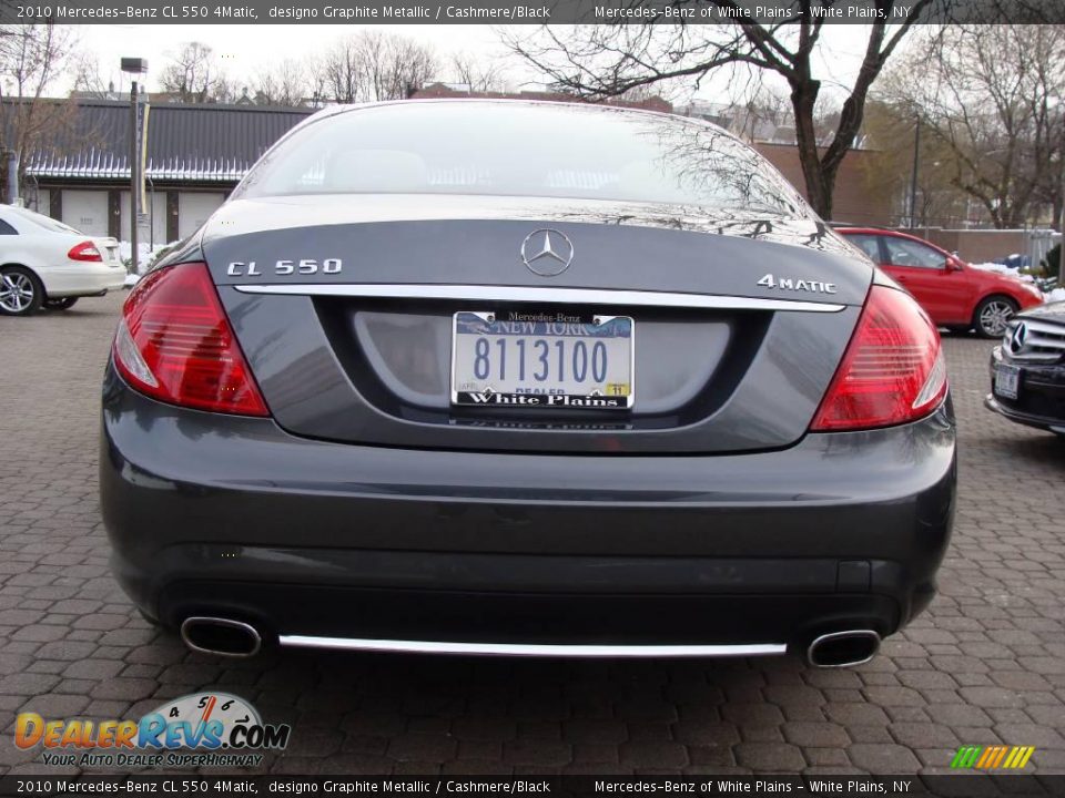 2010 Mercedes-Benz CL 550 4Matic designo Graphite Metallic / Cashmere/Black Photo #5
