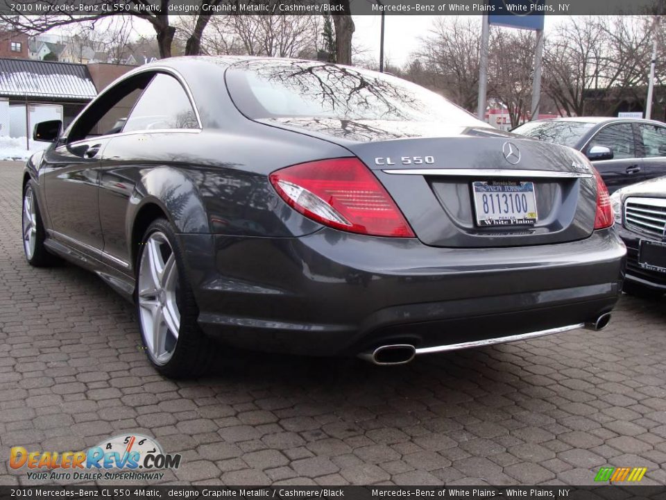 2010 Mercedes-Benz CL 550 4Matic designo Graphite Metallic / Cashmere/Black Photo #6