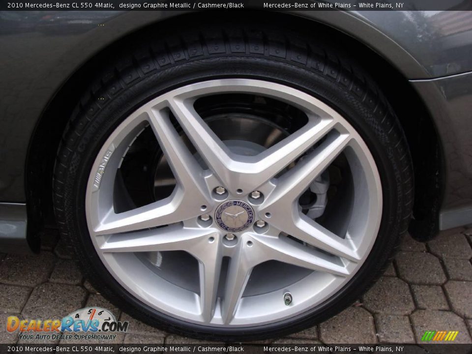 2010 Mercedes-Benz CL 550 4Matic designo Graphite Metallic / Cashmere/Black Photo #7