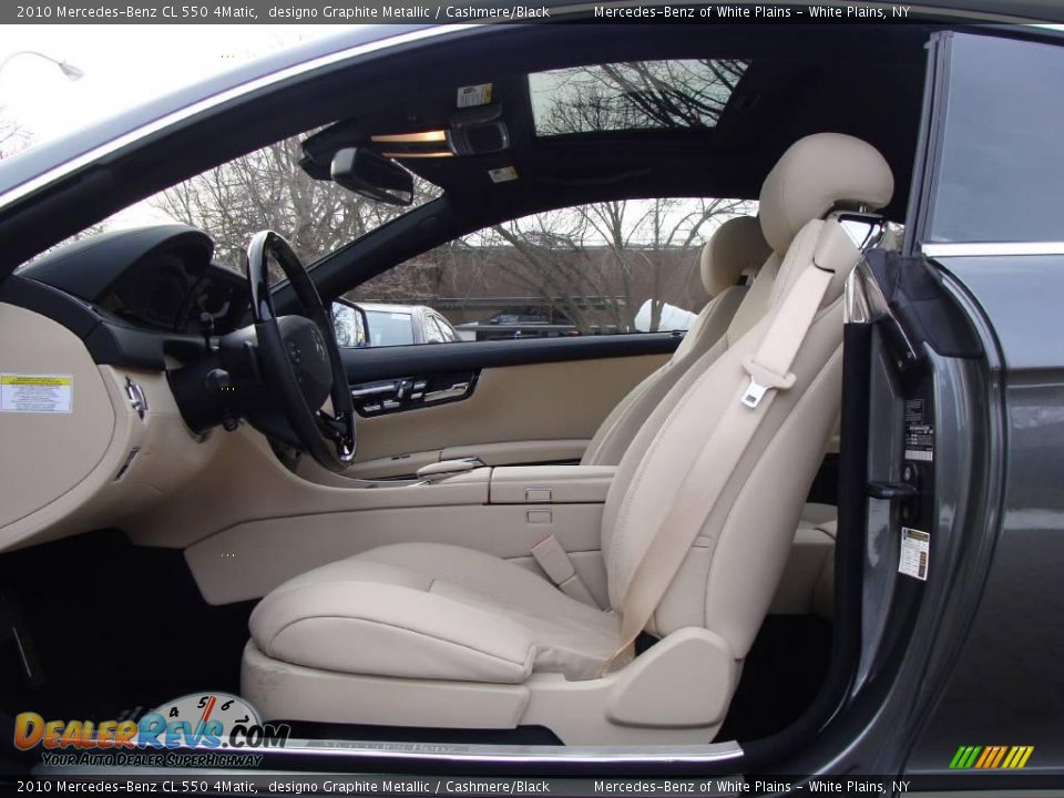 2010 Mercedes-Benz CL 550 4Matic designo Graphite Metallic / Cashmere/Black Photo #11