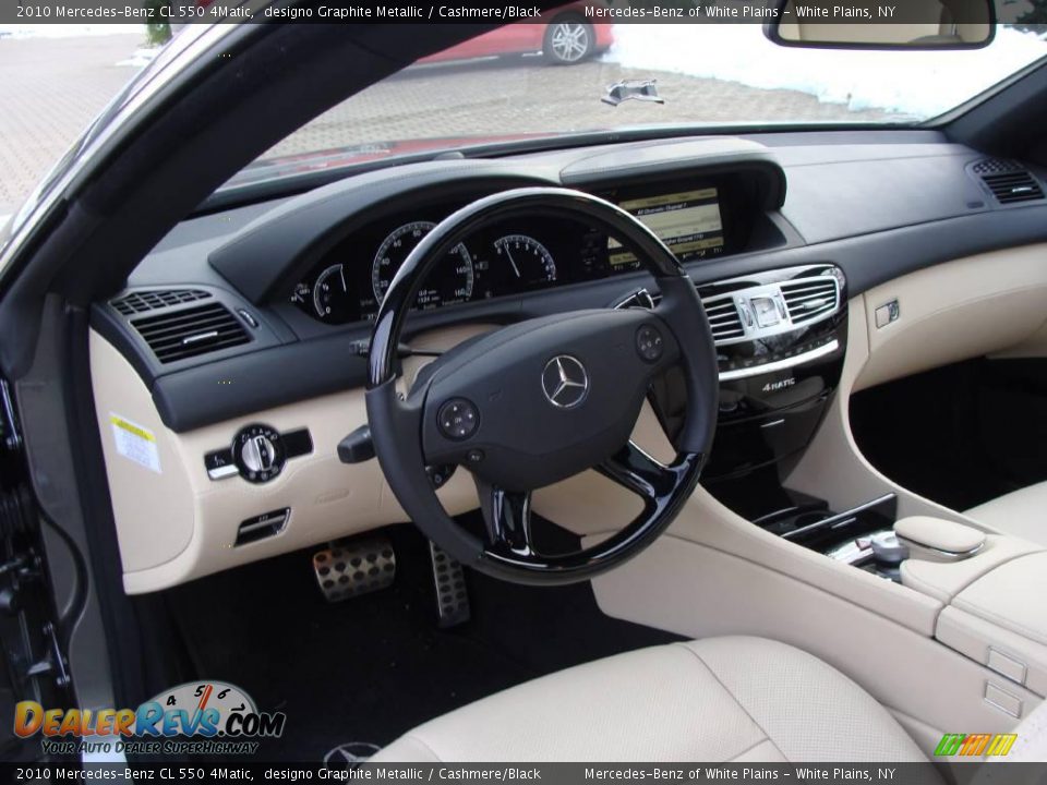 2010 Mercedes-Benz CL 550 4Matic designo Graphite Metallic / Cashmere/Black Photo #17
