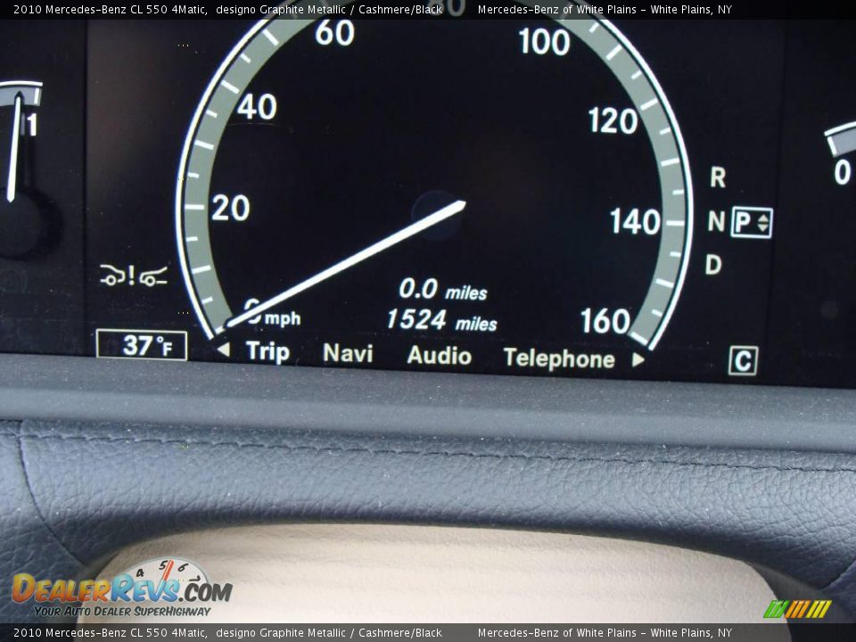 2010 Mercedes-Benz CL 550 4Matic designo Graphite Metallic / Cashmere/Black Photo #20