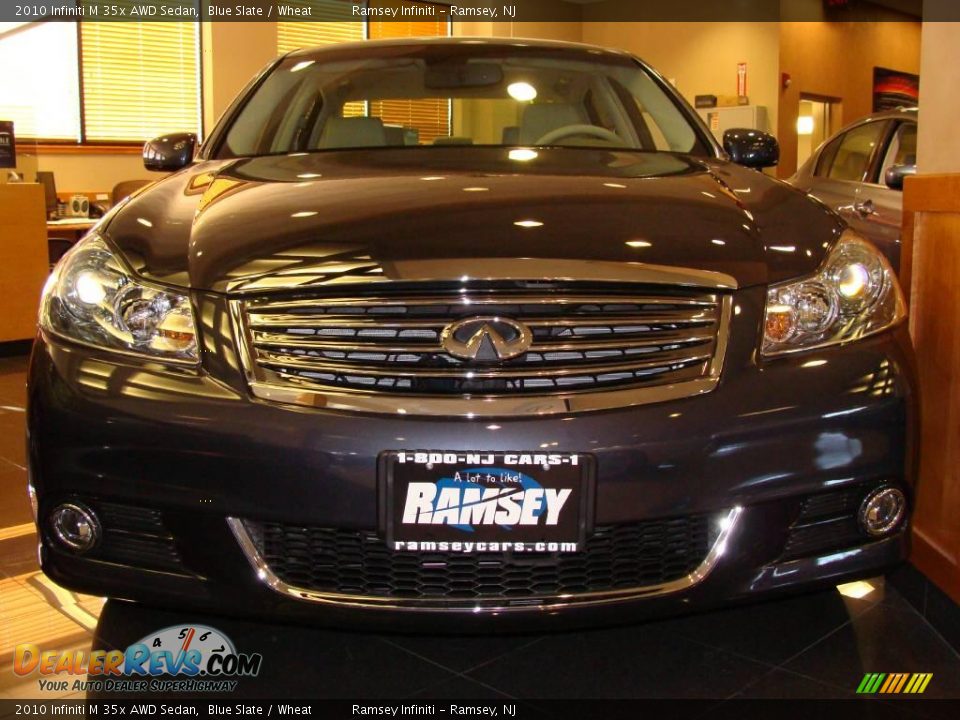 2010 Infiniti M 35x AWD Sedan Blue Slate / Wheat Photo #2