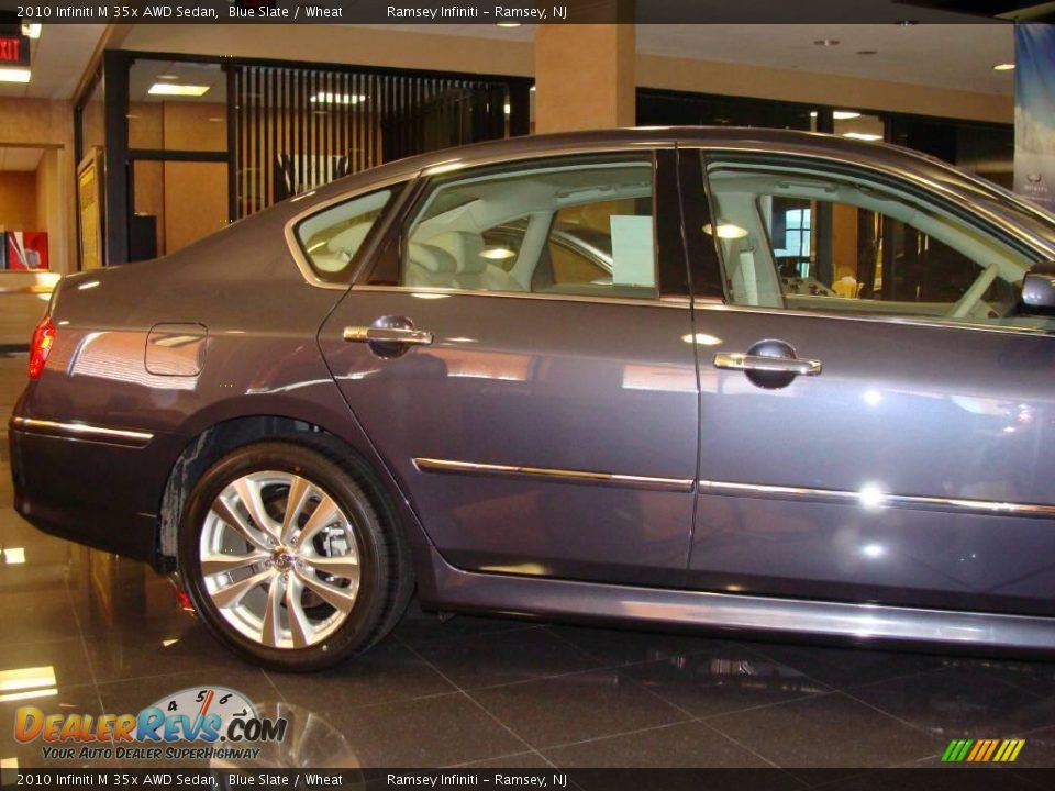 2010 Infiniti M 35x AWD Sedan Blue Slate / Wheat Photo #3