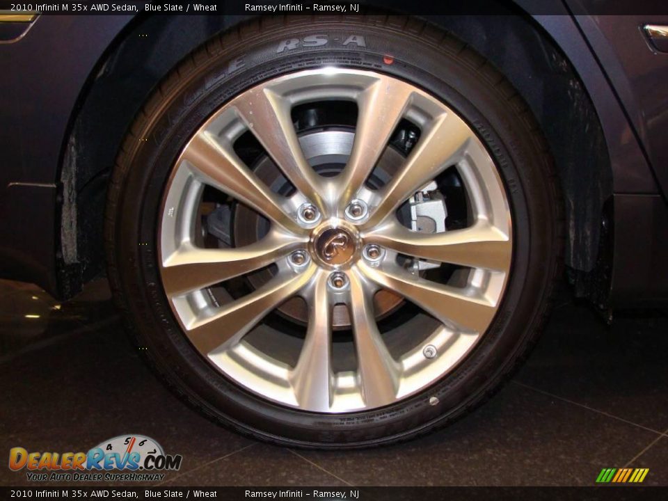 2010 Infiniti M 35x AWD Sedan Blue Slate / Wheat Photo #7