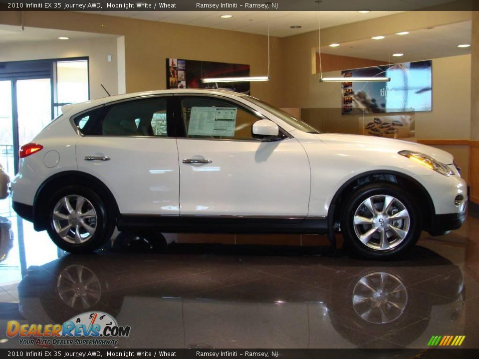 2010 Infiniti EX 35 Journey AWD Moonlight White / Wheat Photo #3