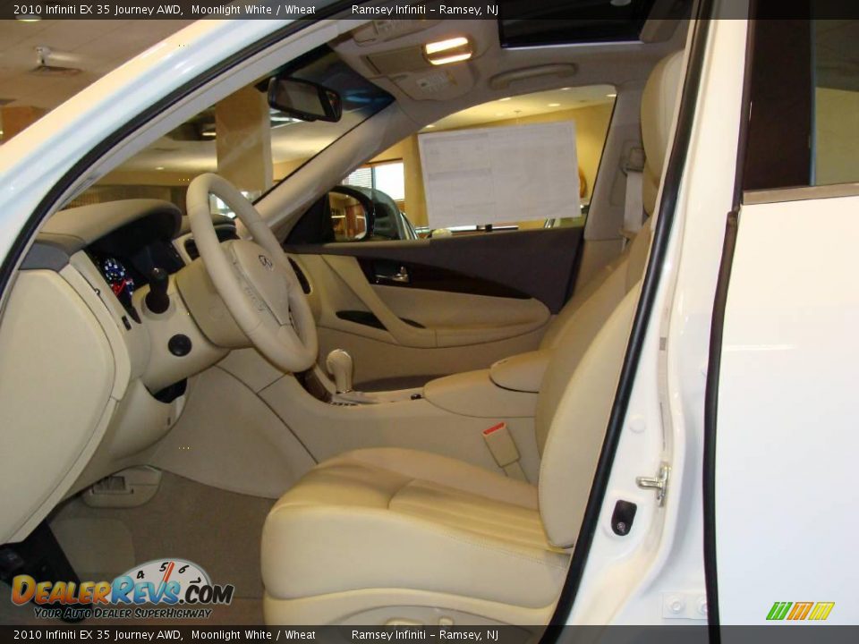 2010 Infiniti EX 35 Journey AWD Moonlight White / Wheat Photo #6