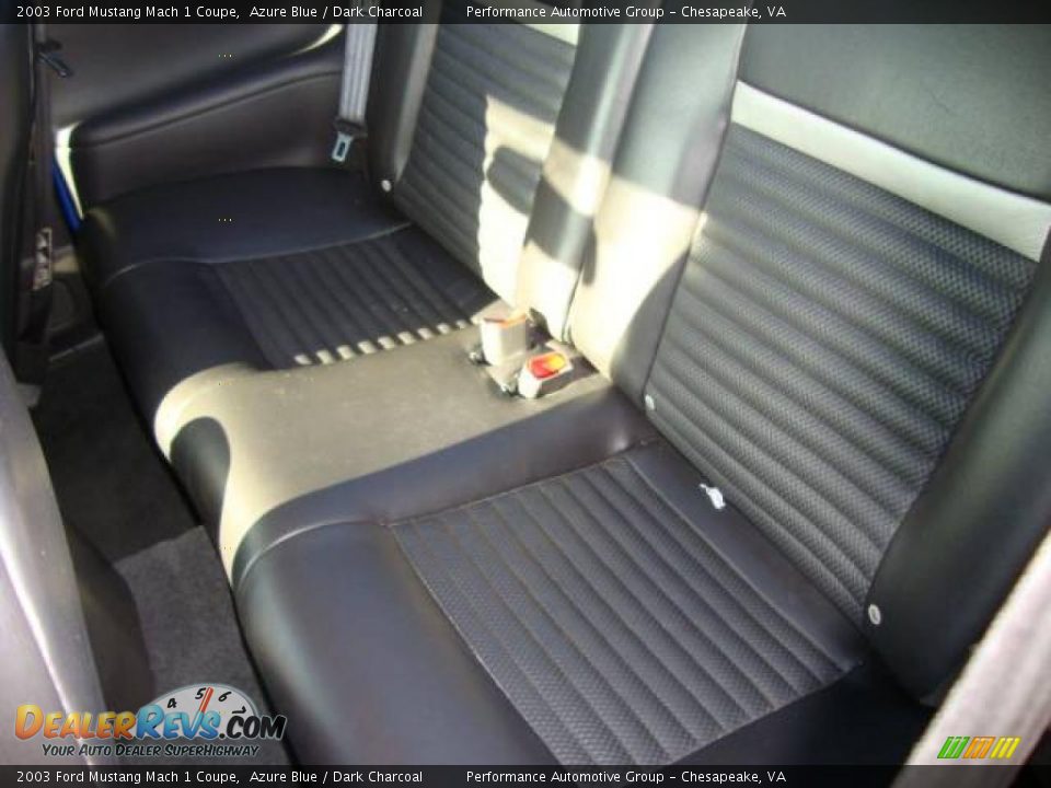 2003 Ford Mustang Mach 1 Coupe Azure Blue / Dark Charcoal Photo #10
