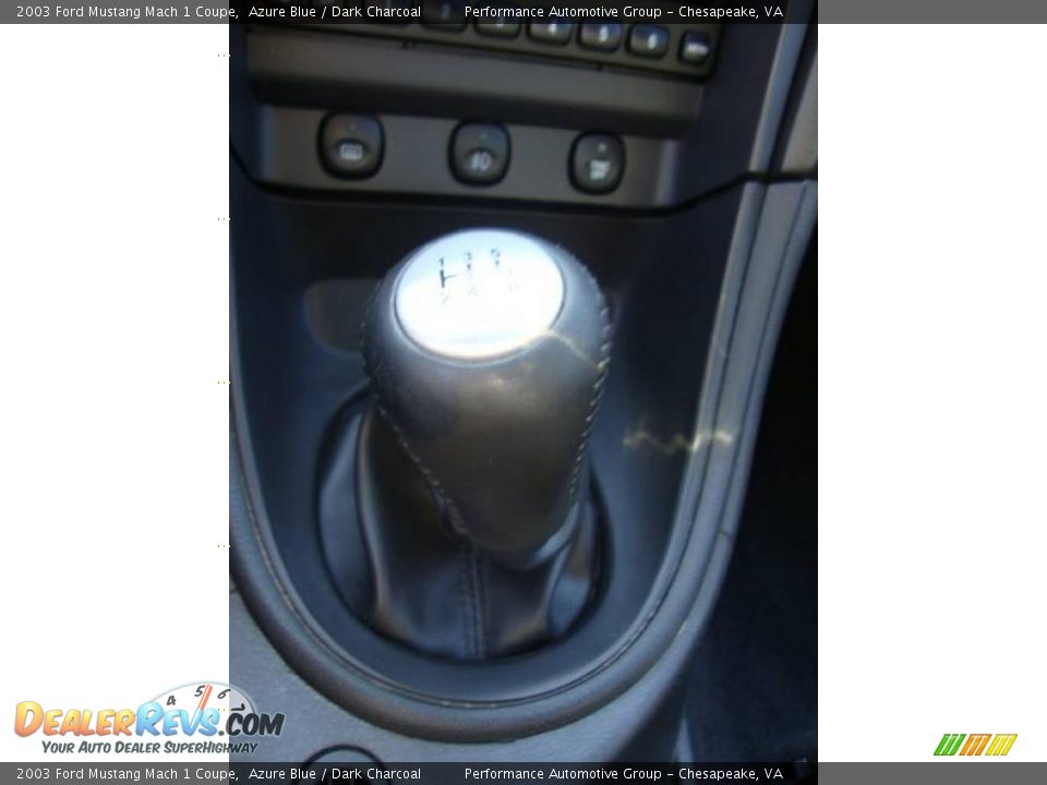 2003 Ford Mustang Mach 1 Coupe Azure Blue / Dark Charcoal Photo #14