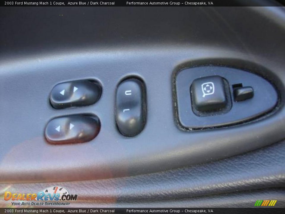 2003 Ford Mustang Mach 1 Coupe Azure Blue / Dark Charcoal Photo #16