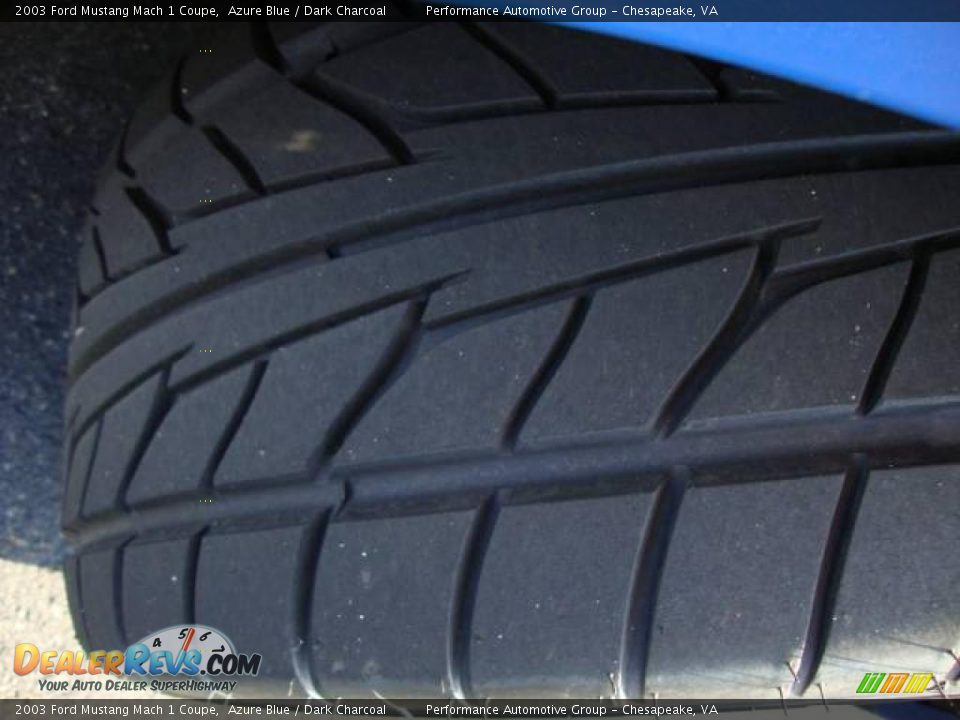 2003 Ford Mustang Mach 1 Coupe Azure Blue / Dark Charcoal Photo #22