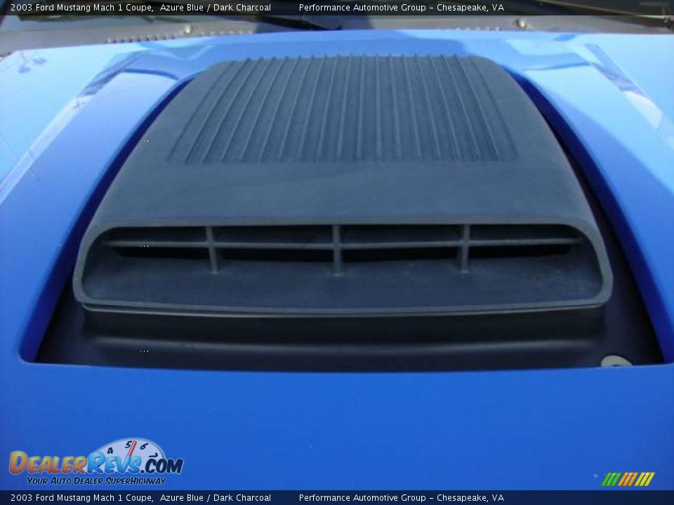 2003 Ford Mustang Mach 1 Coupe Azure Blue / Dark Charcoal Photo #24