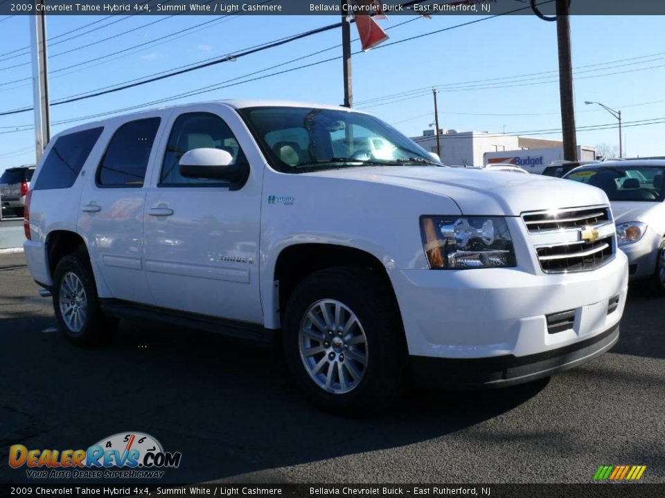 2009 Chevrolet Tahoe Hybrid 4x4 Summit White / Light Cashmere Photo #3