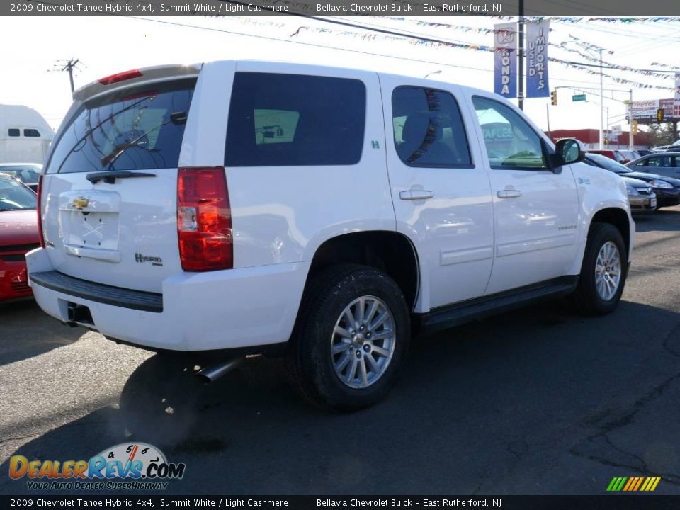 2009 Chevrolet Tahoe Hybrid 4x4 Summit White / Light Cashmere Photo #4