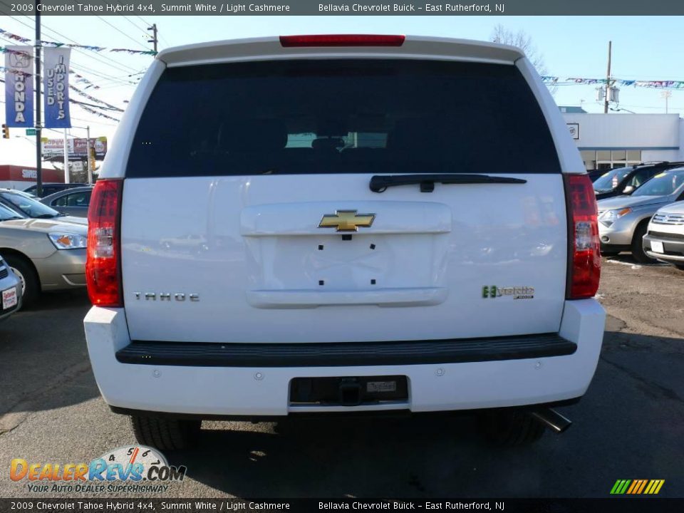 2009 Chevrolet Tahoe Hybrid 4x4 Summit White / Light Cashmere Photo #5