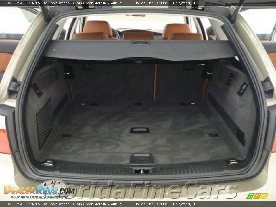 2007 BMW 5 Series 530xi Sport Wagon Olivin Green Metallic / Auburn Photo #10