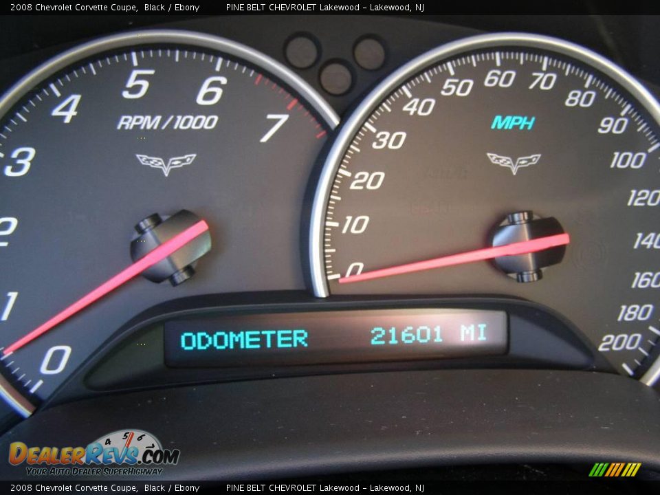 2008 Chevrolet Corvette Coupe Black / Ebony Photo #15