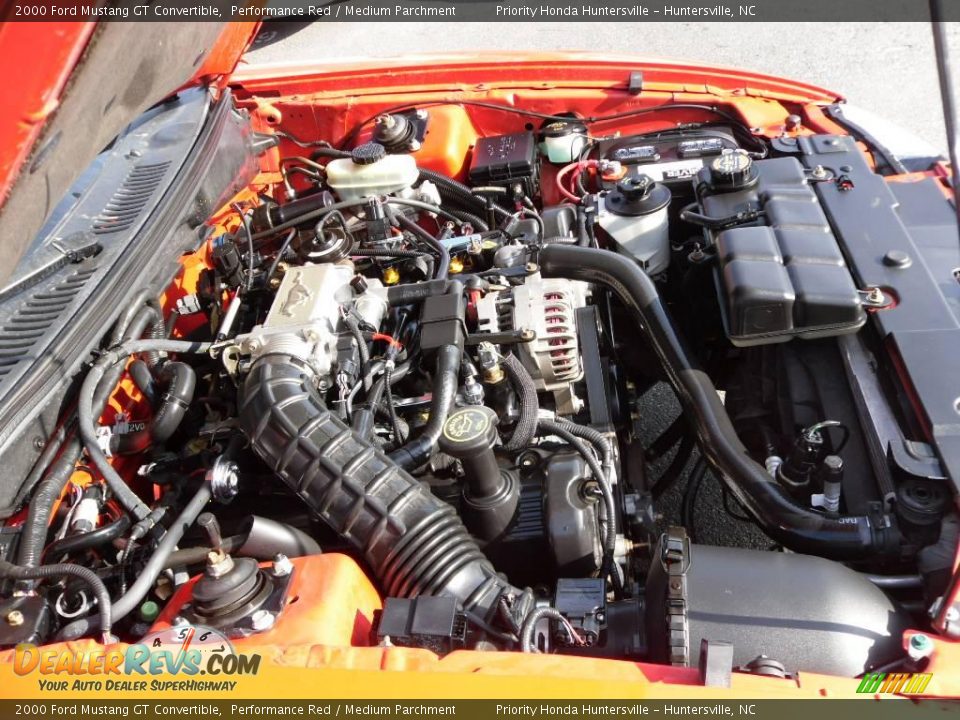 2000 Ford Mustang GT Convertible Performance Red / Medium Parchment Photo #14