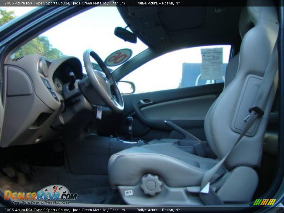 2006 Acura RSX Type S Sports Coupe Jade Green Metallic / Titanium Photo #8