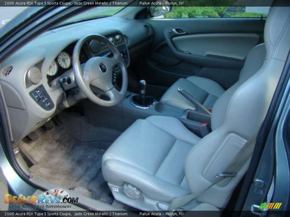 2006 Acura RSX Type S Sports Coupe Jade Green Metallic / Titanium Photo #9