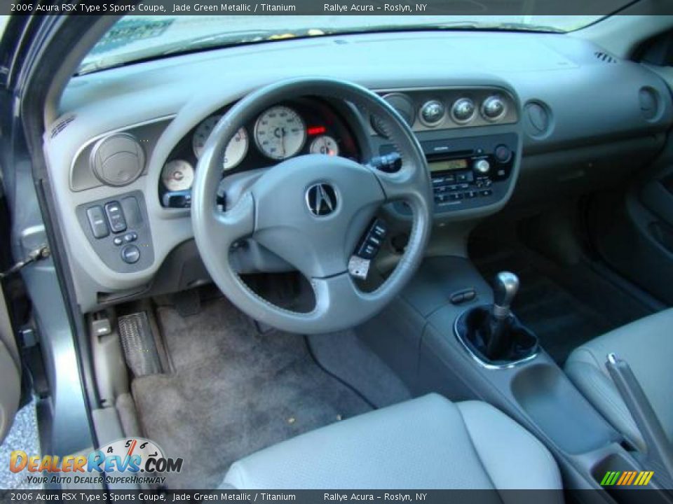 2006 Acura RSX Type S Sports Coupe Jade Green Metallic / Titanium Photo #10