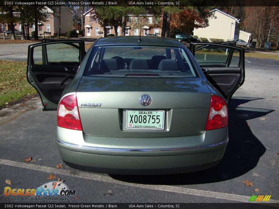 2002 Volkswagen Passat GLS Sedan Fresco Green Metallic / Black Photo #34
