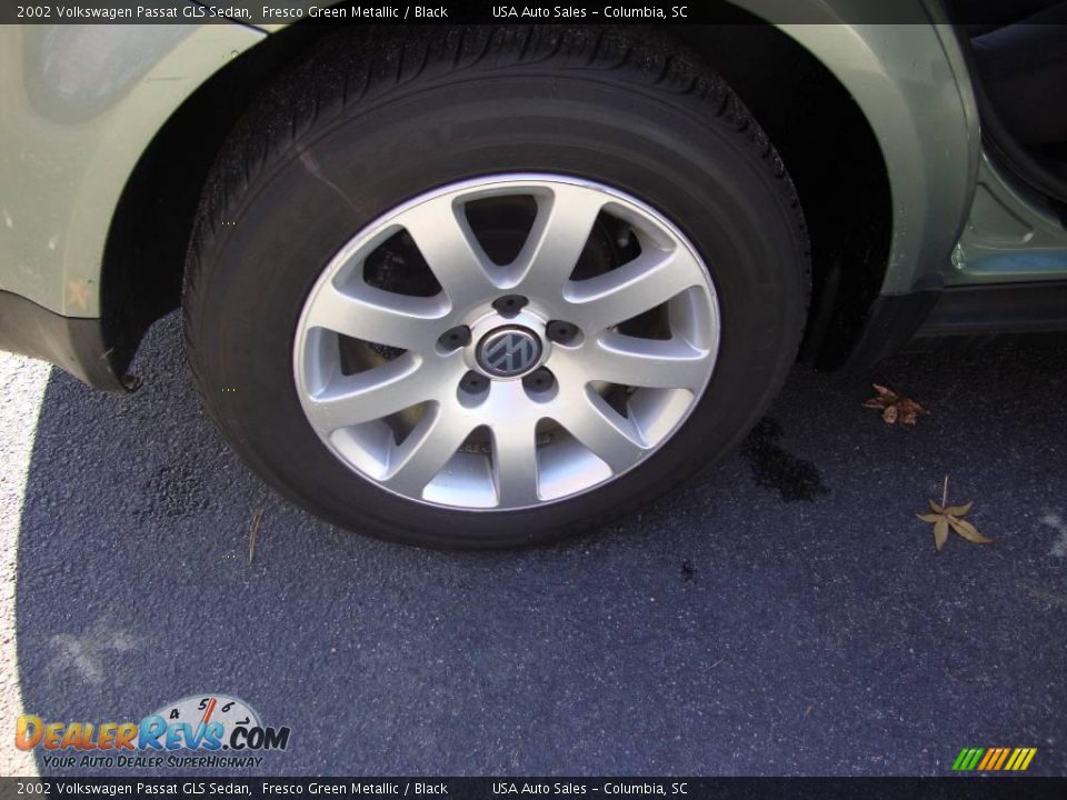 2002 Volkswagen Passat GLS Sedan Fresco Green Metallic / Black Photo #36