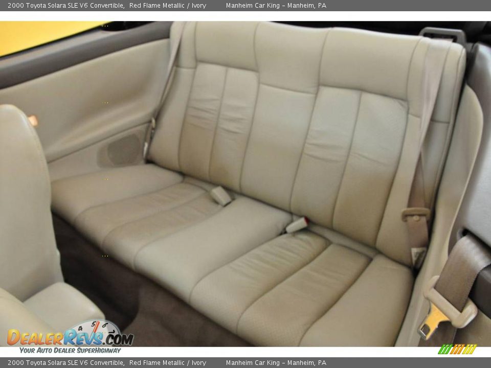 2000 Toyota Solara SLE V6 Convertible Red Flame Metallic / Ivory Photo #20