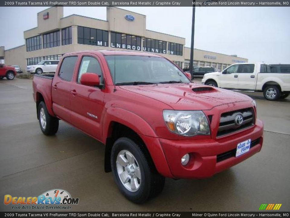 2009 Toyota Tacoma V6 PreRunner TRD Sport Double Cab Barcelona Red Metallic / Graphite Gray Photo #1