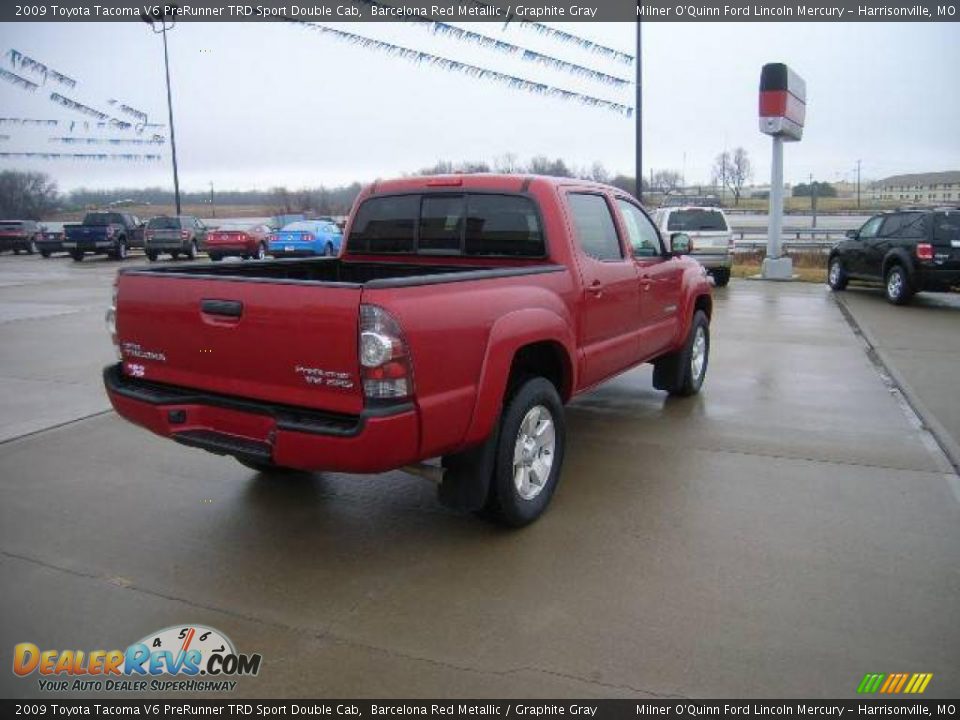 2009 Toyota Tacoma V6 PreRunner TRD Sport Double Cab Barcelona Red Metallic / Graphite Gray Photo #3