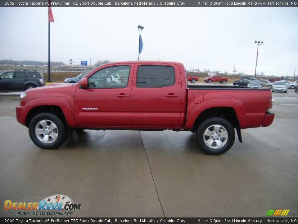 2009 Toyota Tacoma V6 PreRunner TRD Sport Double Cab Barcelona Red Metallic / Graphite Gray Photo #6