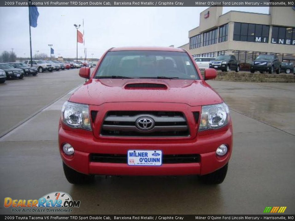 2009 Toyota Tacoma V6 PreRunner TRD Sport Double Cab Barcelona Red Metallic / Graphite Gray Photo #8