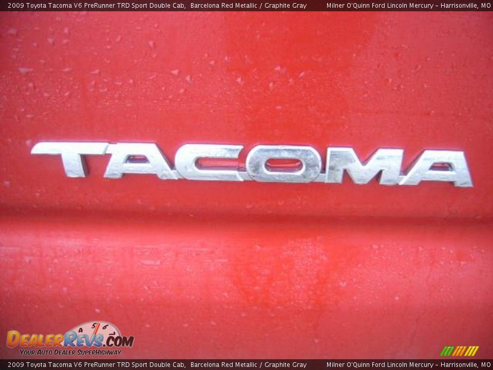 2009 Toyota Tacoma V6 PreRunner TRD Sport Double Cab Barcelona Red Metallic / Graphite Gray Photo #9
