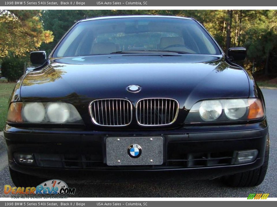 1998 BMW 5 Series 540i Sedan Black II / Beige Photo #2