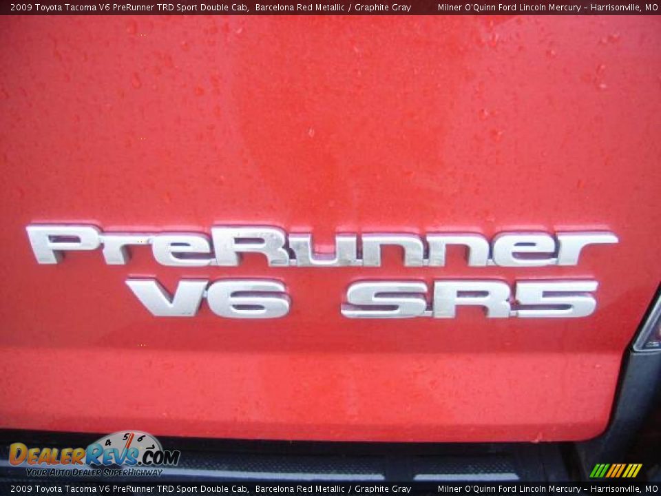 2009 Toyota Tacoma V6 PreRunner TRD Sport Double Cab Barcelona Red Metallic / Graphite Gray Photo #11