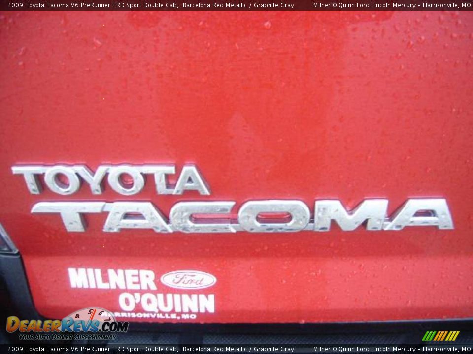 2009 Toyota Tacoma V6 PreRunner TRD Sport Double Cab Barcelona Red Metallic / Graphite Gray Photo #12