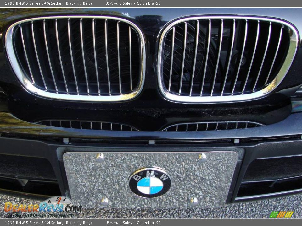 1998 BMW 5 Series 540i Sedan Black II / Beige Photo #7