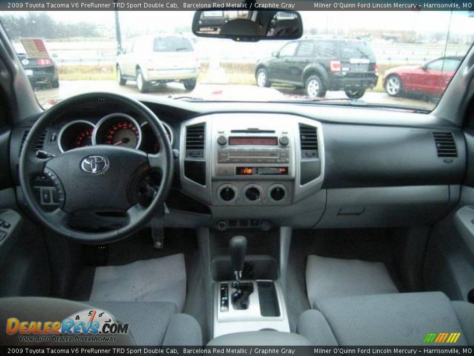 2009 Toyota Tacoma V6 PreRunner TRD Sport Double Cab Barcelona Red Metallic / Graphite Gray Photo #17
