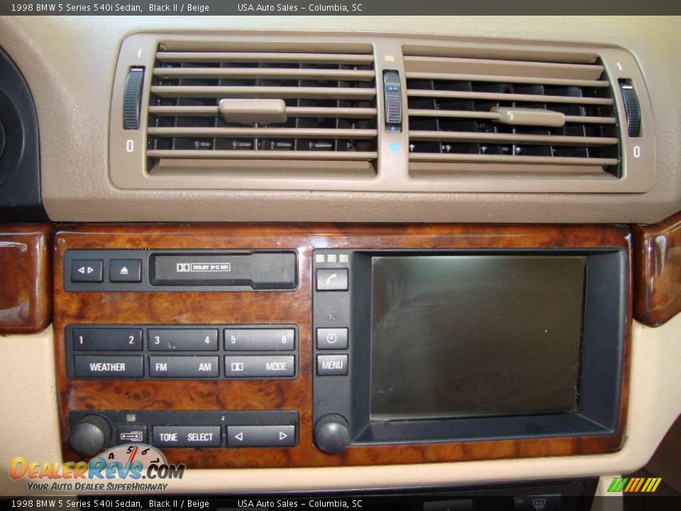 1998 BMW 5 Series 540i Sedan Black II / Beige Photo #17