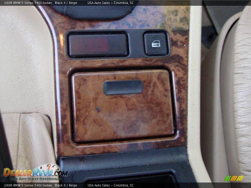 1998 BMW 5 Series 540i Sedan Black II / Beige Photo #22