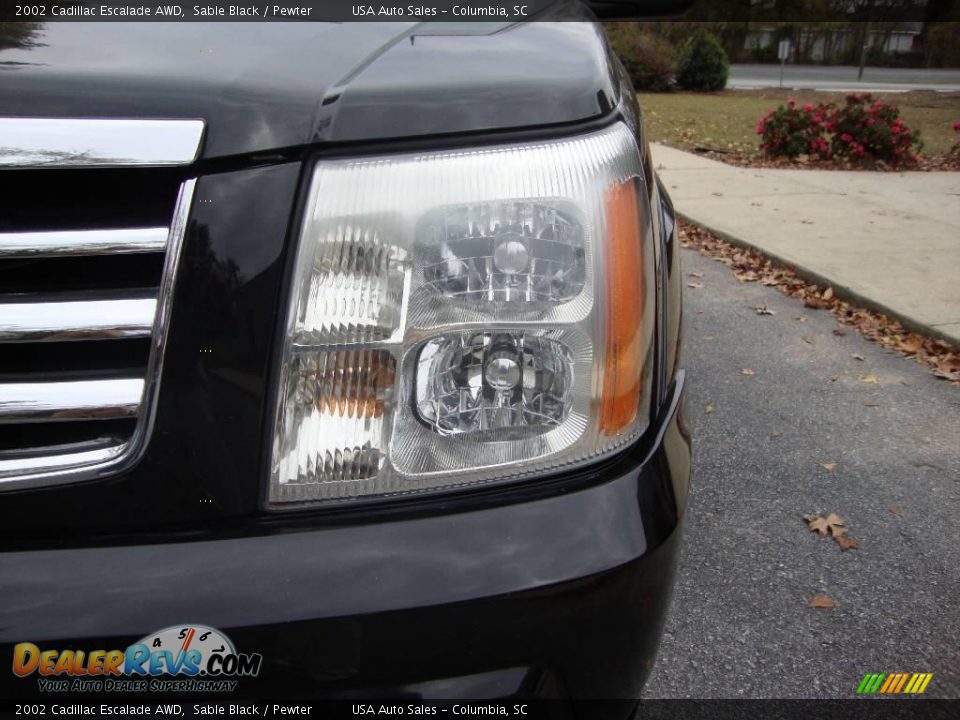 2002 Cadillac Escalade AWD Sable Black / Pewter Photo #6